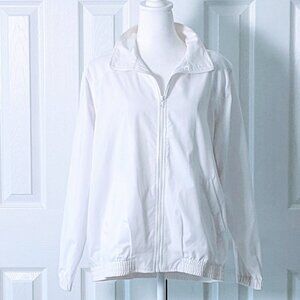 KORET FRANCISCA Women's Lightweight Full Zip Jacket  Size M  White NWOT